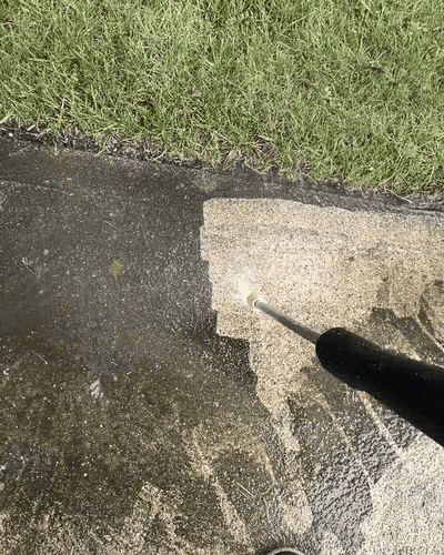Watch the Grime Peel Off the Concrete