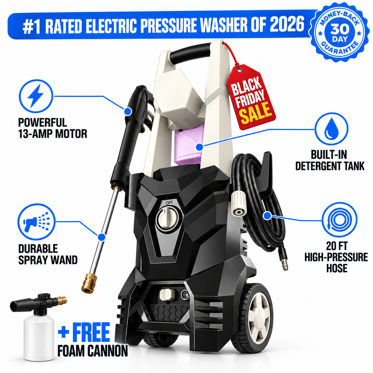Hydrova Electric Pressure Washer